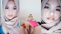 Tantri Berjilbab Tergoda Mengocok Memeknya