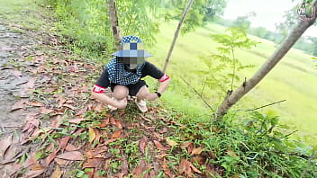 สาวไทยใจกล้าโชว์จุดซ่อนเร้นริมทาง เสียงครวญครางสุดเร่าร้อน