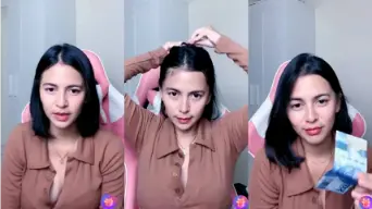Almira Tampilkan Belahan Payudara Yang Menggoda