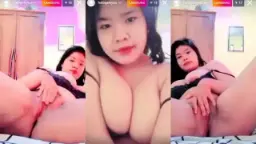 Gadis Muda Syuhada Menggoda Di Live Ig, Mainin Dada Dan Colmek