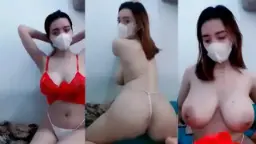 Gaun Dalam Merah Tobrut Yang Menggoda Selera