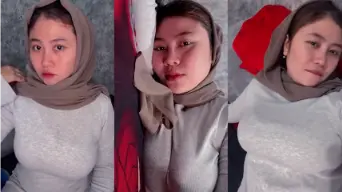 Keisha Berhijab Tobrut Temani Pascol Live Dengan Gaya Yang Menggoda