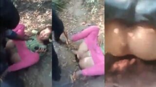 Seorang Pelacur Desa Digilir Bertubi-tubi Oleh Gerombolan Bejat.
