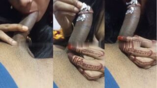 Cewek Nakal Kasih Blowjob India Pake Krim Di Kontol, Becek Banget.