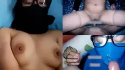 Crot Di Muka Cewek Jilbab, Basah Semua Mukanya